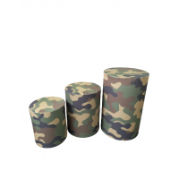 Trio de cilindros camuflado