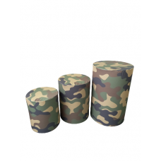 Trio de cilindros camuflado