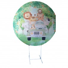 Painel redondo safari