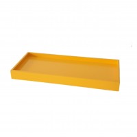 Bandeja amarela borda