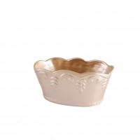 Vaso piruliteiro dourado