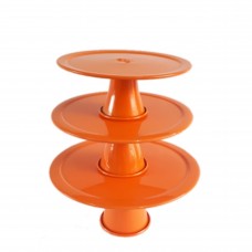 Trio de suportes laranja