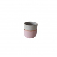 Vaso cimento rosa P