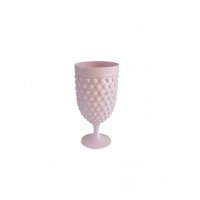 Vaso copo bolinha rosa