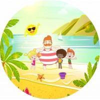 Painel Mundo Bita - praia