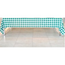 Toalha xadrez verde