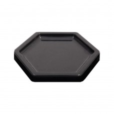Bandeja hexagonal preta  P