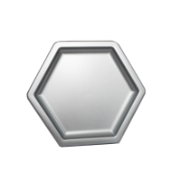 Bandeja prata sextavada