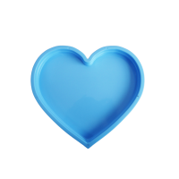 Bandeja coração azul