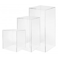 Trio de cubos em acrilico