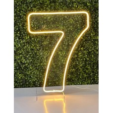 Número 7 led
