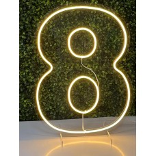 Número 8 led